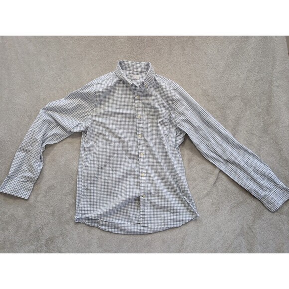 Gap Standard Fit Button-Up Shirt Men's Size M White Striped Long Sleeve Cotton - Picture 5 of 16